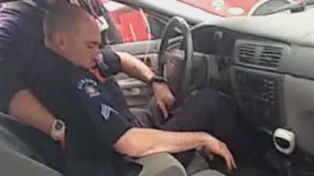 Aurora Police department released footage of officer found drunk in patrol car.