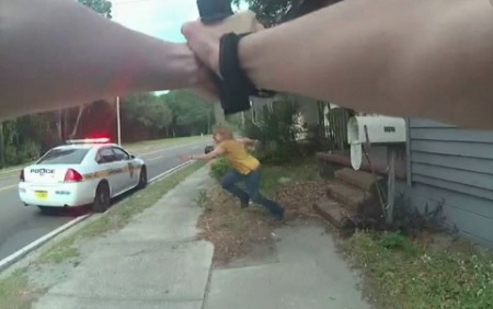 Bodycam Footage Shows Knife-wielding woman killed after stabbing officer.
